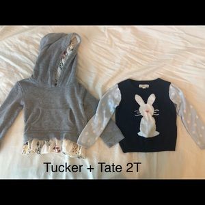 Tucker + Tate hoodie and sweatshirt